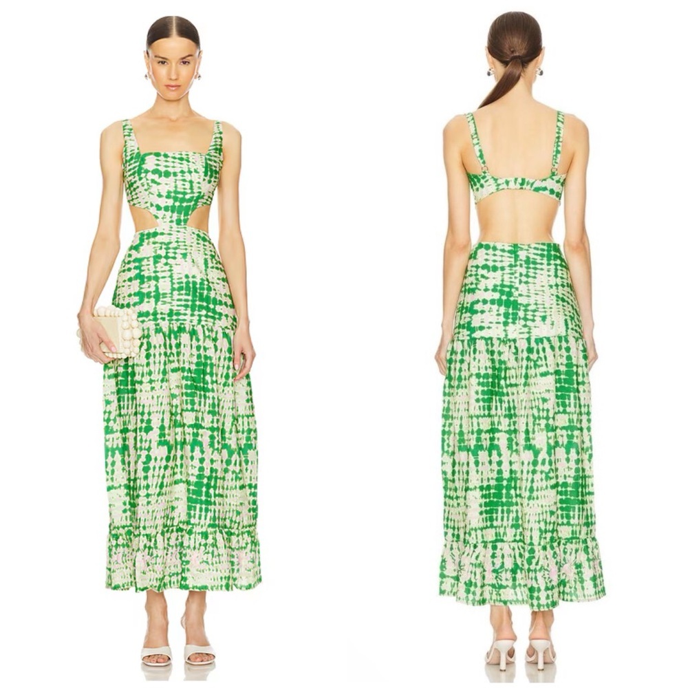 Maaji Bellarose Maxi Dress in Green Size S